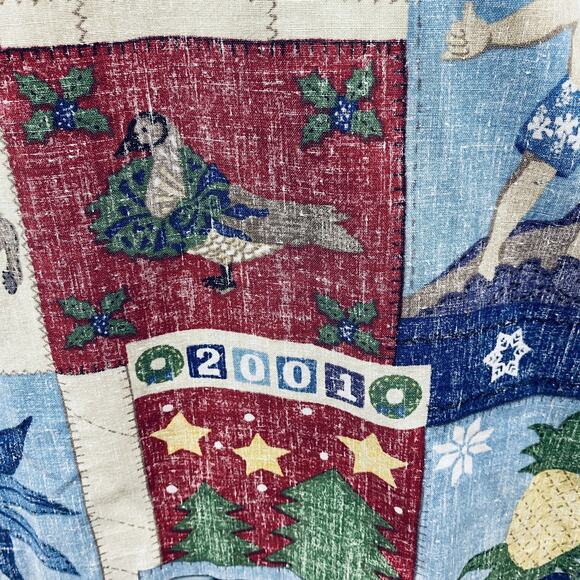 Vintage Reyn Spooner Shirt Mens 2XL Christmas Hawaiian Mele Kalikimaka 2001 y2k - Picture 3 of 8